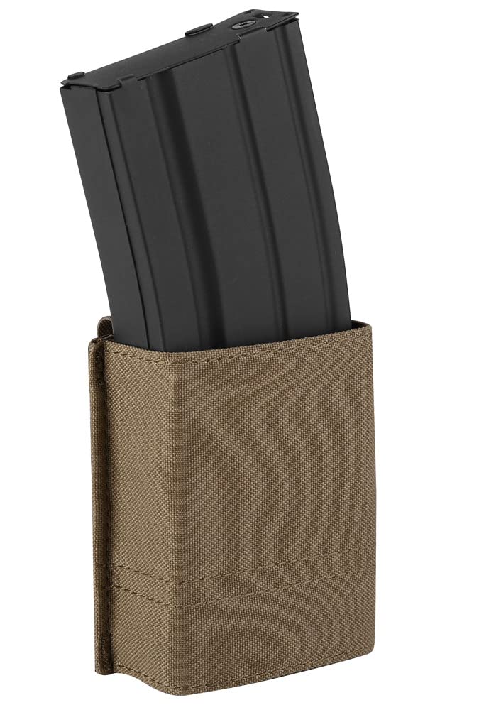 KRYDEX GEAR Tactical 5.56 Molle Magazine Pouch M4 Mag Holder with Quick Release Magazine Pouch Insert (Coyote Brown)