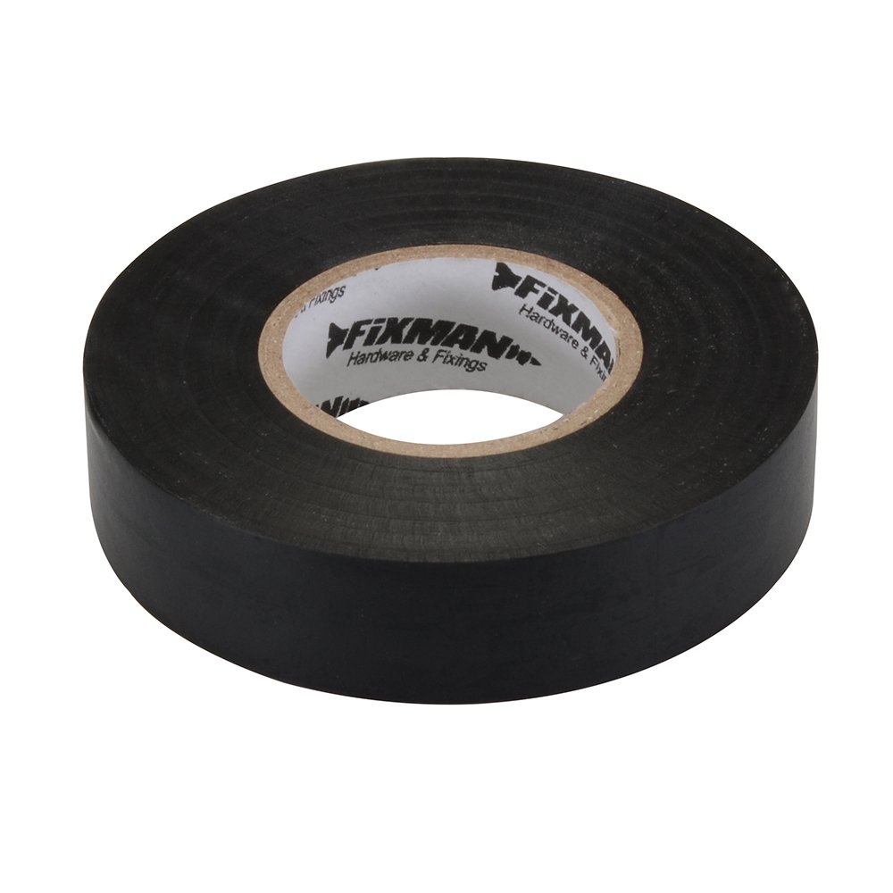 Fixman Electrical Insulation Tape 19mm x 33m Black )192069)