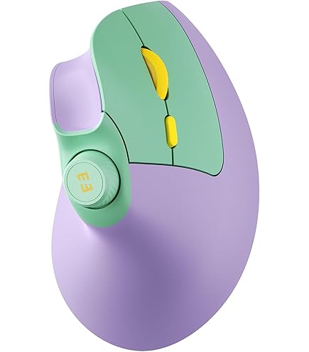 Souris Verticale Sans Fil AJAZZ I300 - Ergonomique, Silencieuse, 84g Léger - 1600 DPI, Bluetooth/2.4Ghz - Blanc - 9