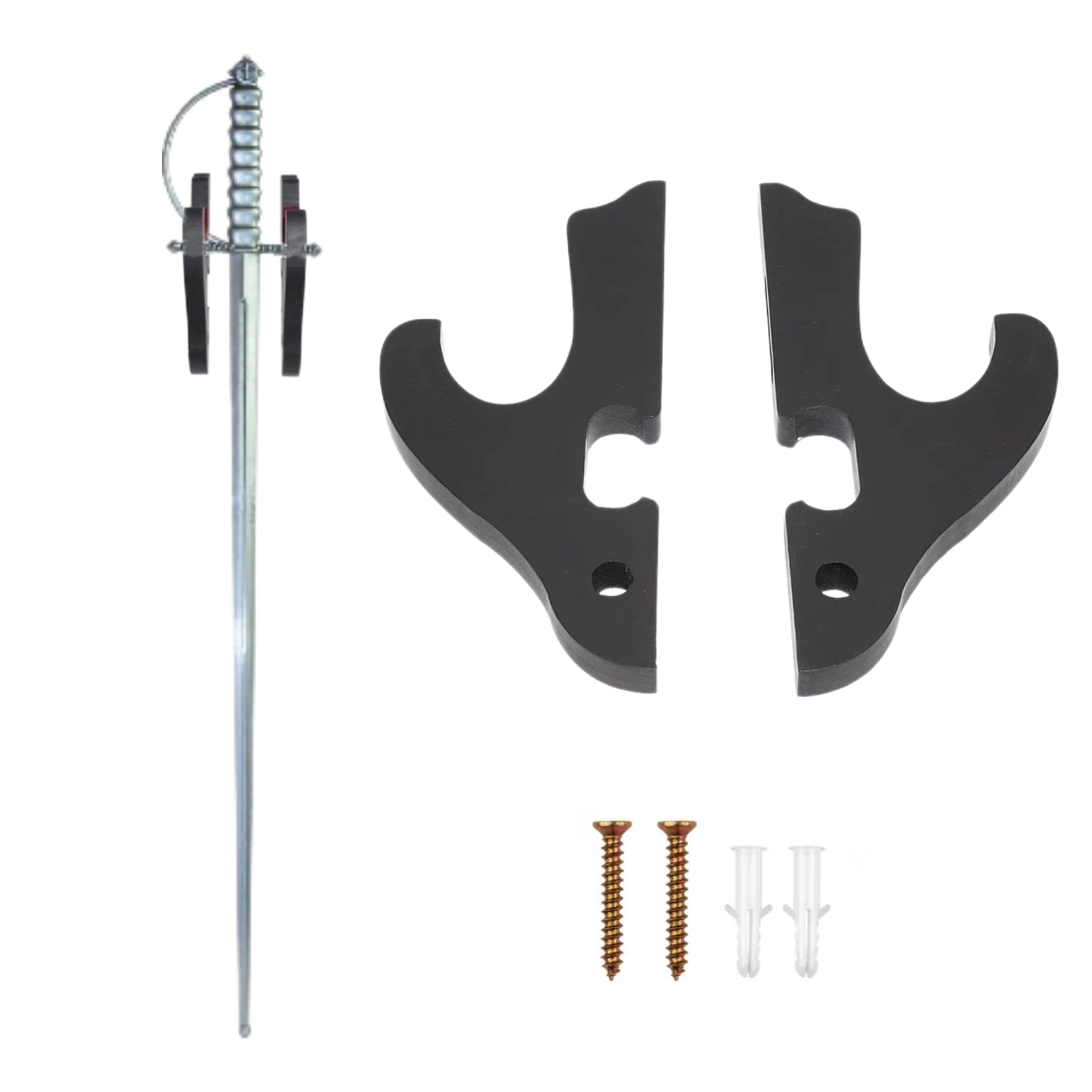 Will Like Katana Wall Door Katana Wall Door Wall Mounted Weapon Holder Katana Supports All Swords