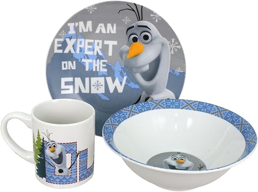 disney frozen dinnerware set