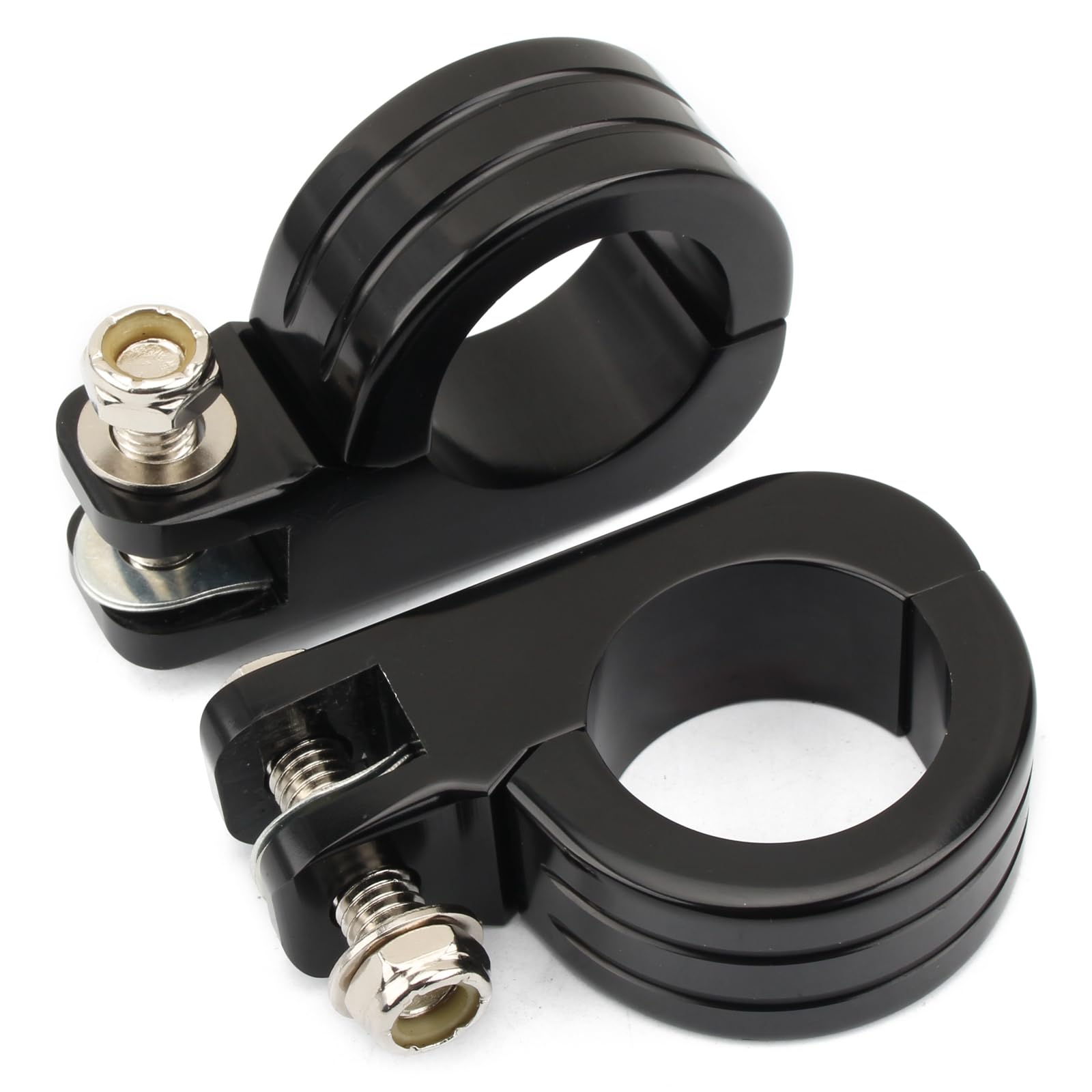 Photo 1 of 1.5" Highway Peg Mounts 38mm Engine Guard Footrest Brackets 1 1/2" Crash Bar Foot Pegs Clamps Fit For Harley Honda Yamaha Suzuki Kawasaki Victory