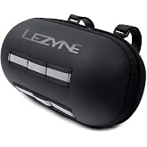 LEZYNE Hard Bar Caddy Bicycle Bag, Semi-Rigid EVA Foam Construction, Water Resistant, 2.2 Liter Compartment, Easy Access Handlebar Bike Bag