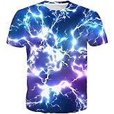 SYAIMN Unisex 3D Pattern Printed Short Sleeve T-Shirts Casual Graphics Tees