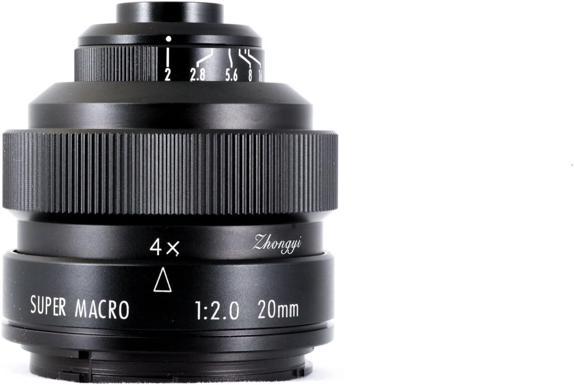 Mitakon 20mm f/2 4.5X FullFrame Super Macro Lens for Canon EOS EF