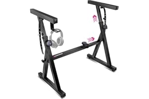 Liquid Stands Piano Keyboard Stand - Z Style Adjustable and Portable Heavy Duty Music Stand for Kids and Adults -Fits 54-88 K
