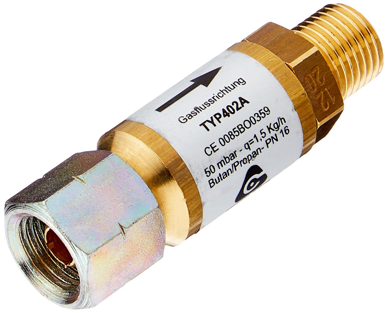 Enders® Hose break protection 1515, connection G 1/4 inch LH