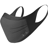 Under Armour unisex Sports Mask, Black (001)/White, Large/X