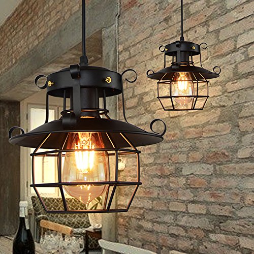 GZQ Ceiling Pendant Light Flush Mount Retro Metal Ceiling Lamp Shade Decoration for Hallway, Study Room, Office, Dining Room, Bedroom, Living Room,Coffee, Bar, Restaurant (Style 4)