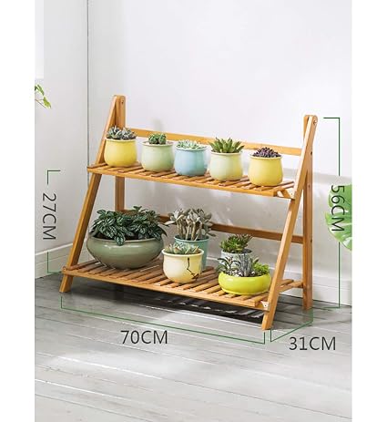 YXWa Puesto de Plantas Soporte de Flores 2 Niveles Soporte de ...