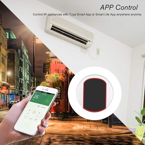 Walmeck WiFi IR Remote IR Control Hub Wi Fi 2 4Ghz Controlador remoto universal por infrarrojos habilitado para aire acondicionado TV DVD Usando la aplicacin Tuya Smart Life Compatible con Alexa Go