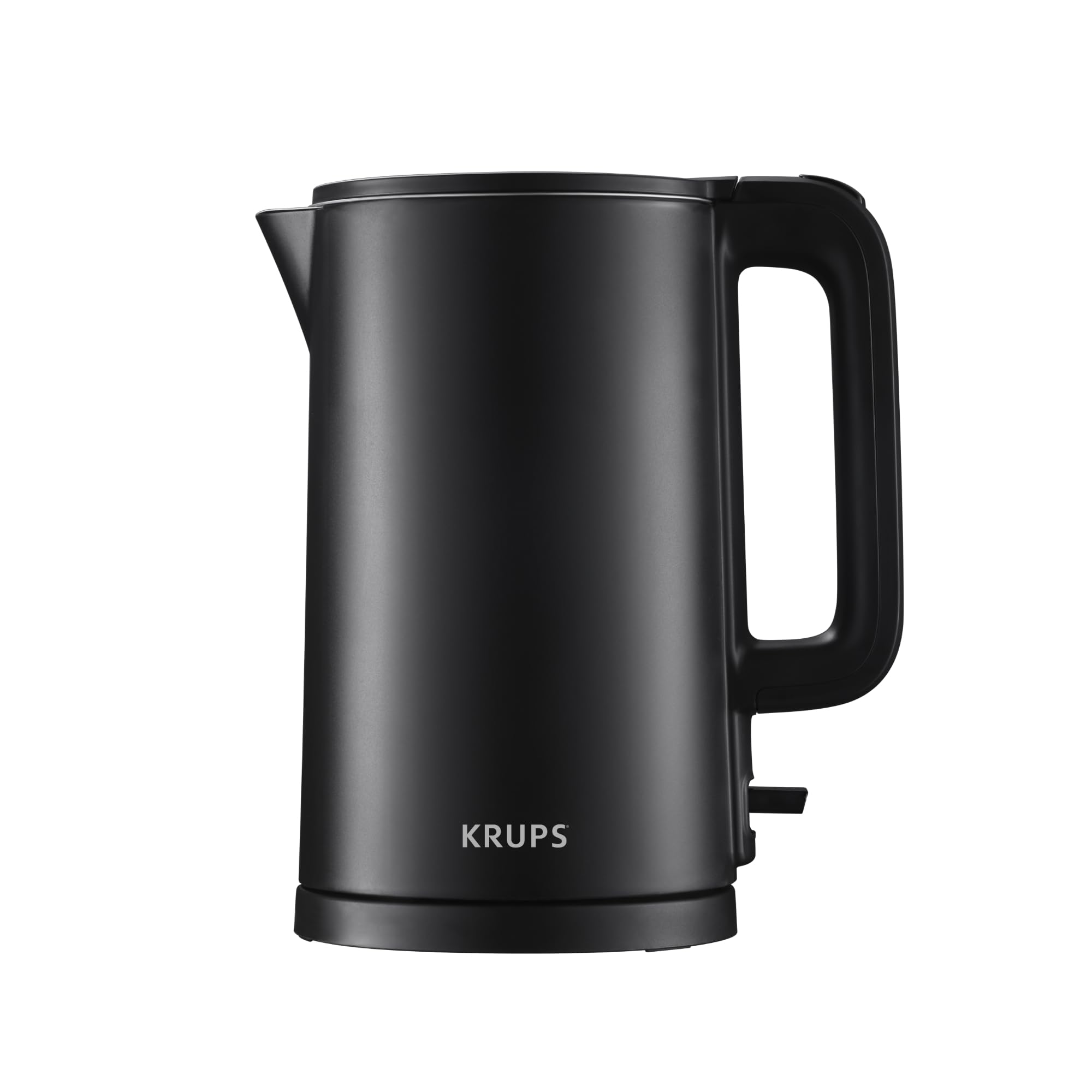 Photo 1 of KRUPS 1.5L Electric Kettle Stainless Steel Cool Touch Interior, Fast Boiling, One Cup in 80 Seconds, Double Wall, Auto Off, Keep Warm, Hot Water Kettle Electric, Cordless, Black/White