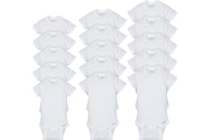 Gerber Unisex Baby 15 Piece Grow with Me Onesies in 3 Sizes