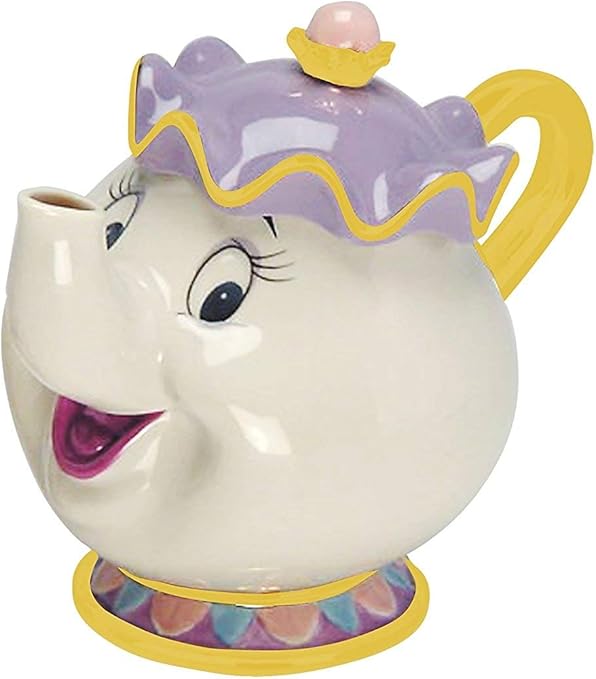 Amazon Com Vandor Beauty And The Beast Mrs Potts Sculpted Ceramic Teapot 94008 Teapots