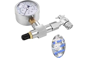 LTIENBST 700PSI Nitrogen Filling Tool Nitrogen Regulator Kit Fit for Schrader Valve Shock Compatible with UTV,Snowmobile Shocks,Kawasaki,Honda