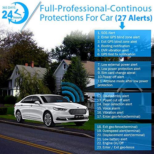 JIMI [Lifetime Service GPS Tracker, GT06E 3G GPS Vehicle Tracker Real Time Car GPS Tracking Precise GPS Locator Positioning&Monitoring for Fleet Management/Taxi/Motorcycle/Logistics+ 27 Smart Alarms - Thumbnail 4