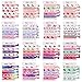Unicorn Hair Ties Bracelet, 80Pcs, Party Favors Birthday Gifts Supplies, Elastic Ponytail Holders Decorations for Girl and Children
