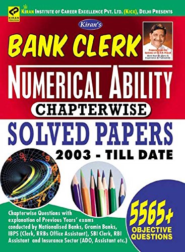 Bank Clerk Numerical Ability Chapterwise Solved Papers 2003 – Till Date 5565+ Objective Questions – 1975