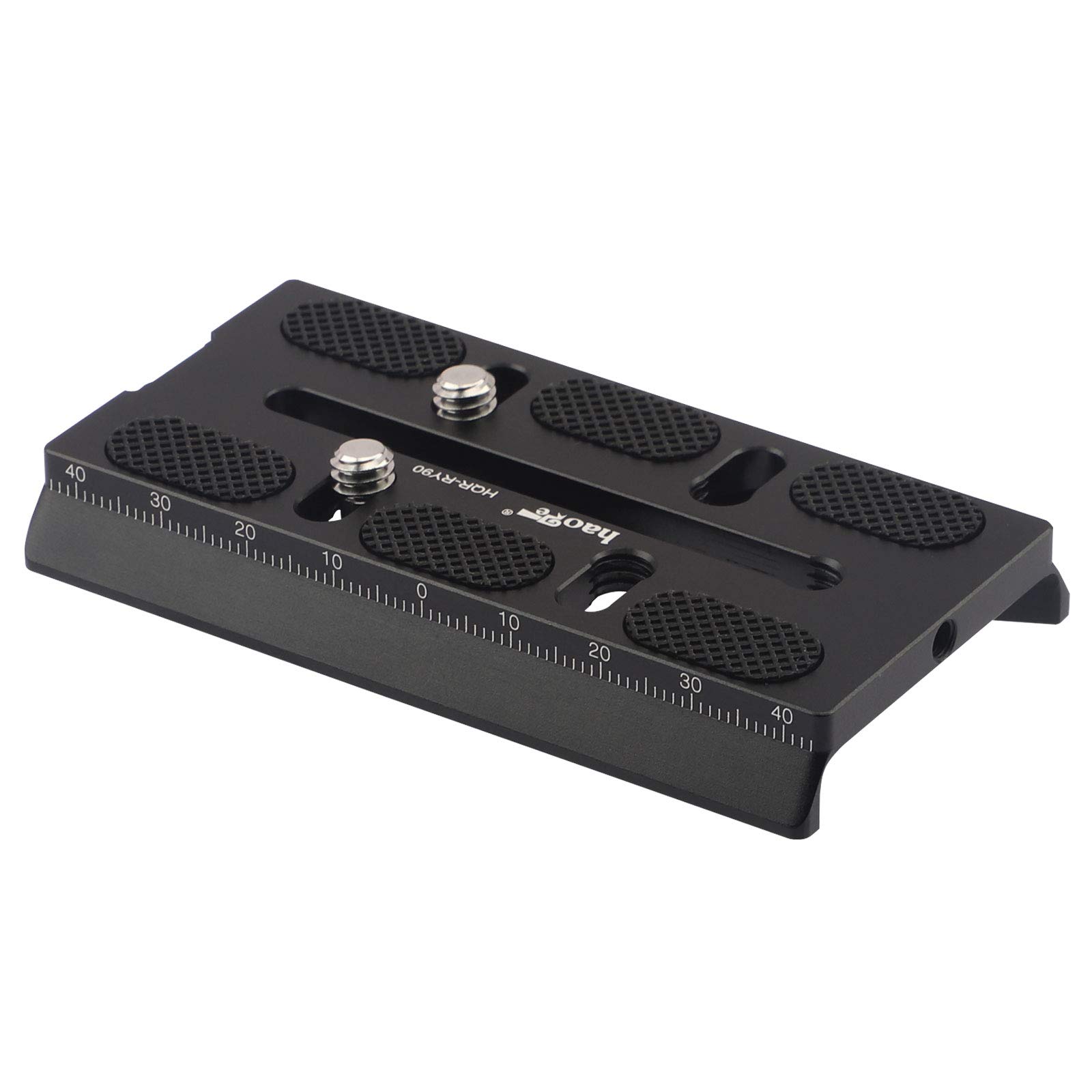 Haoge HQR-RY90 Double type Quick Release Plate for DJI Ronin-S RoninS Gimbal Stabilizer compatible Manfrotto MVH500AH 500A MVH502AH 502A 501HDV 504HD 509HD 526 577 701HDV Tripod Fluid Video Head …