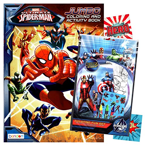 Spiderman Coloring Book with Fun Set (Coloring Book & Crayons, Stickers