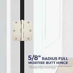 Ravinte 30 Pack Satin Nickel Door Hinges 3.5"x