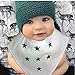 Baby Bandana Drool Bibs Made of Absorbent Soft 100% Organic Cotton with Snaps. Keeps Baby's Clothes Dry and Clean For Hours. Cute Bib Style for Babies Boys and Girls. Gift Set 4- Pack