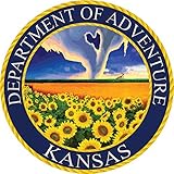 Kansas Department of Adventure Vinyl Sticker by