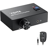 Phono Preamp with Volume Control - MM Turntable Pre-Amp, RCA Input/Output | YGiTK Low Noise Preamp with 3.5MM Jack Gain Mini Turntable Amplifier for Record Players, Hi-Fi Systems