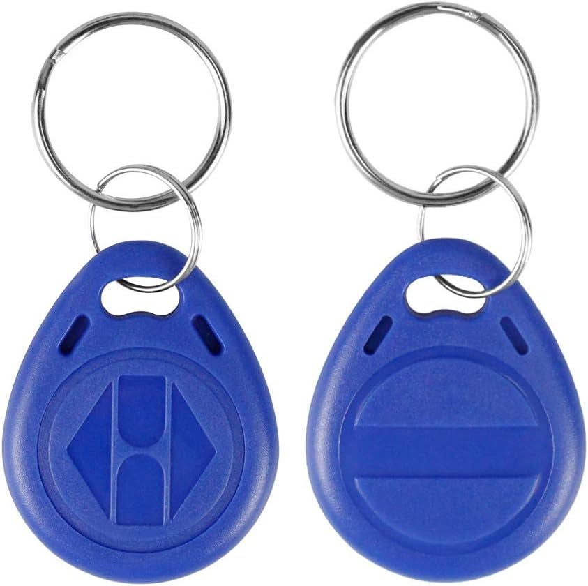 LIBO 10x T5577 RFID Key Fobs 125KHz Programmable Access Control ID Tags Blue