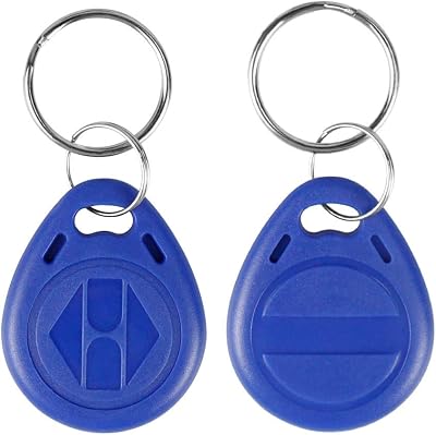 LIBO 10x T5577 RFID Key Fobs 125KHz Programmable Access Control ID Tags Blue