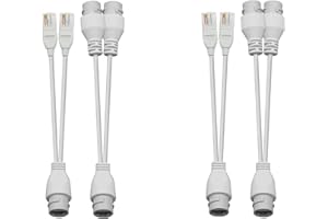 Ethernet PoE Splitter Combiner Adapter: BesCable Outdoor Waterproof Power Over Ethernet RJ45 Converter Kit for IP Camera, Run