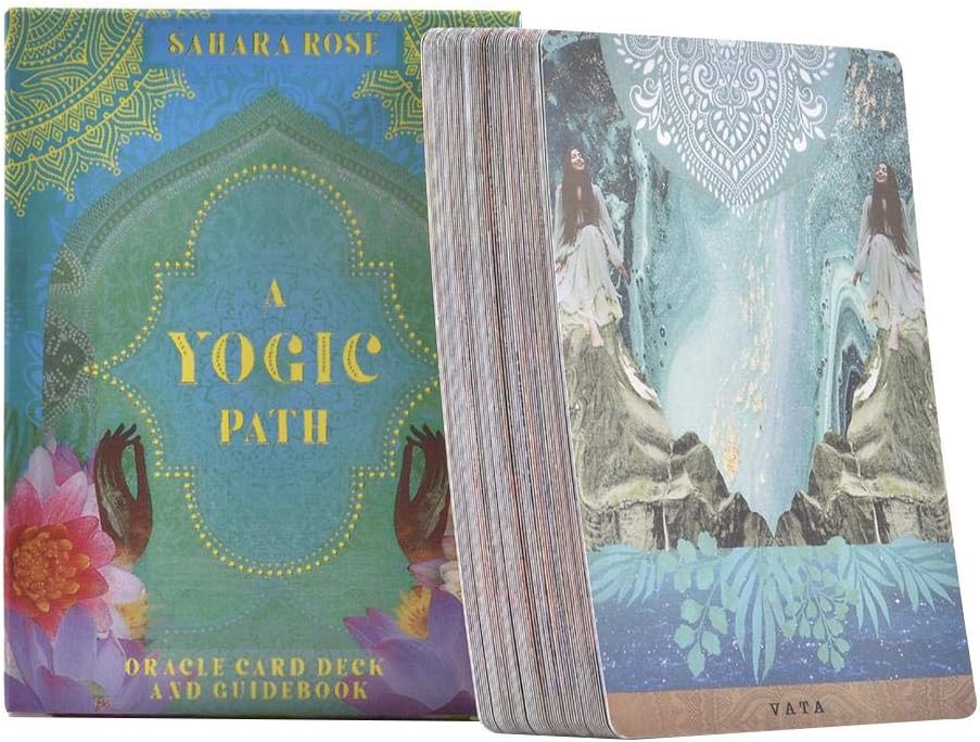 Tarot Card A Yogic Path Oracle Tarot Cards Deck and Guidebook Table Game Cards for Family Gathering Party 54PCS