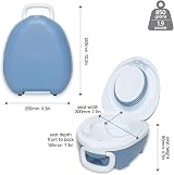 My Carry Potty Travel Potty Blue Pastel – Leaktight Portable Toddler Toilet Seat view 7