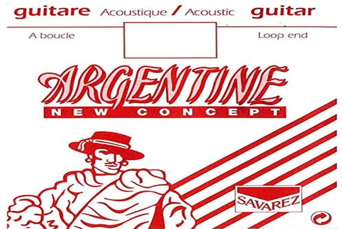 Savarez single string for acoustic guitar Argentine E1 .010 Extra Light 1011 with loop end (from set 1510)