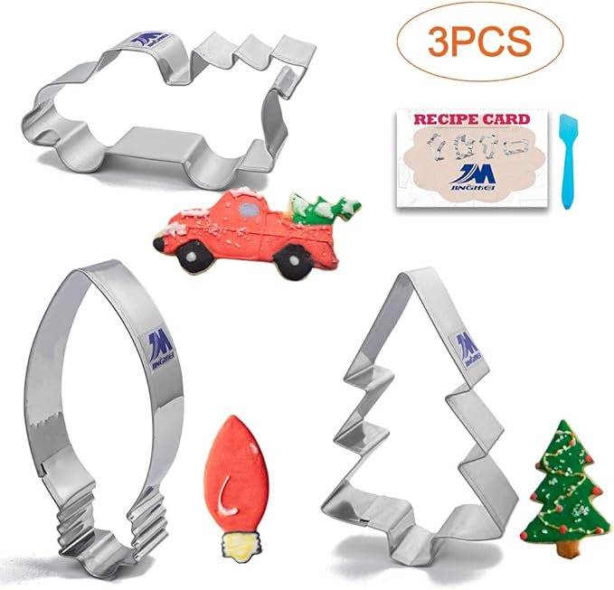 Christmas Tree cookie cutter Set Holiday tree cookie cutter