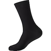 FancyBull Men's Striped Socks,Cotton Crew Dress Socks