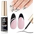 beetles Gel Polish Liner Gel Nail Art 7ml Classic Black Gel Polish Art Paint for Nails Built,Thin Line Nail Art Brush in Gel Pens UV LED Soak off Comic Nail Manicure DIY Gift for Women