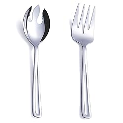 GoGeiLi Salad Server Set, 9.5-inch Stainless Steel