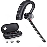 Yealink Bluetooth Headset BH71,Wireless Bluetooth Earpiece with 4 Noise Canceling Microphones,Teams&Zoom Certified,Mute Function,Connect to Cell Phone/Laptops,No Dongle