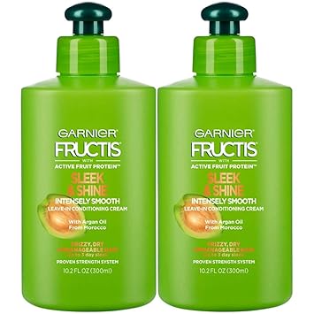 Amazon Com Garnier Fructis Sleek Shine Intensely Smooth Leave
