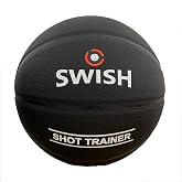Check Ball Swish Shot Trainer | 33inch Oversized Basketball Shot Trainer | Basketball Shooting Training aid for Youth and Adults | Improve Arc, Ball Control, Shooting Touch, &amp; Accuracy, Black