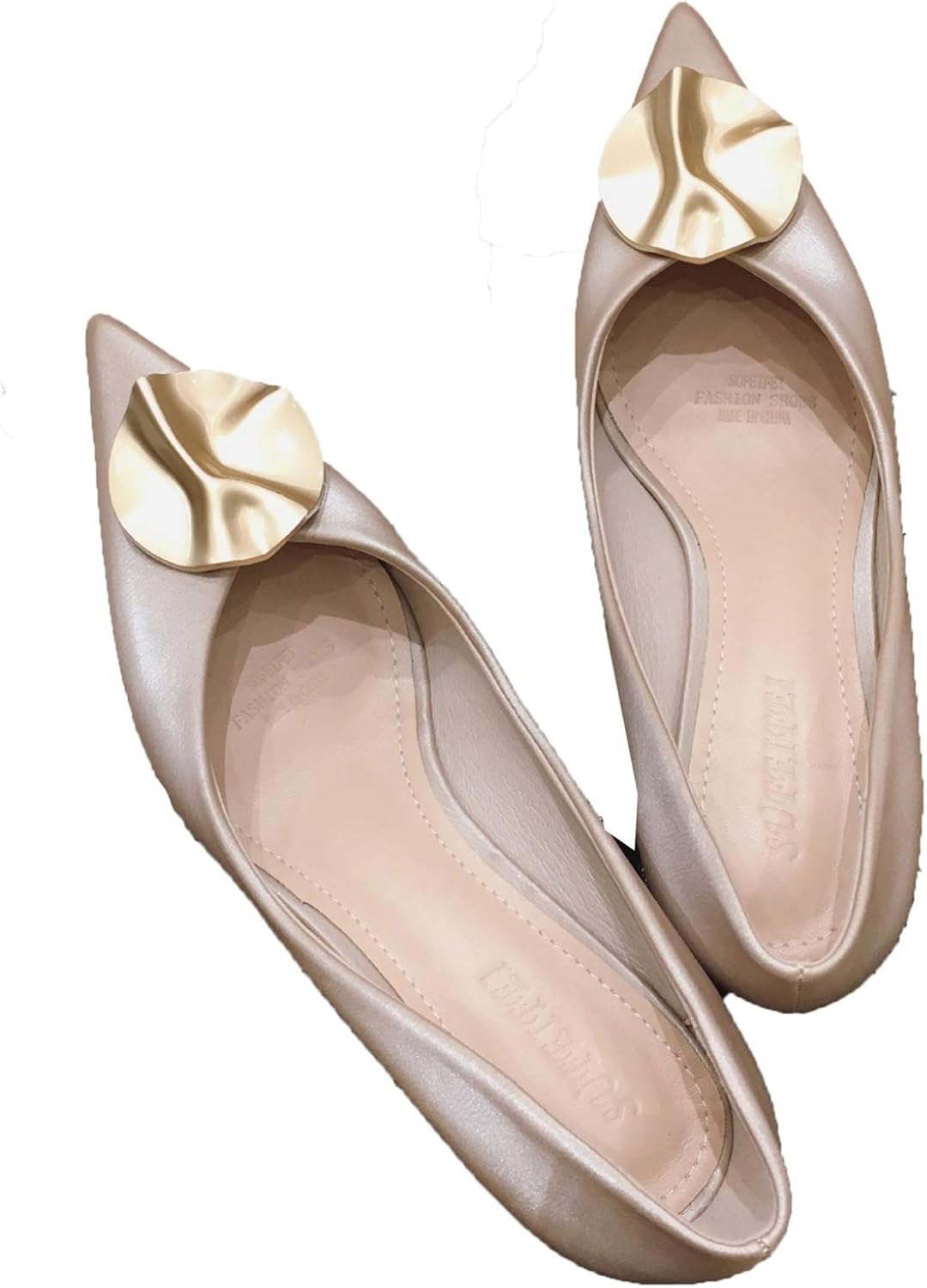 Zapatos de tacón bajo para Mujer, Zapatos de Corte Elegantes con Punta