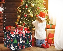 TIBAOLOVER Rectangular Christmas Basket Tree