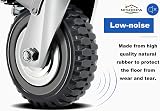 Nisorpa 4x 150mm Heavy Duty Castor Wheels Trolley Swivel w/ Brakes 1000kg view 3