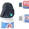 TUBECAPZ Funny Darth Vader Toothpaste Topper Cap and Dispenser, Includes 2X Adapters for Crest & Colgate Tubes, Funny Gift for Kids and Adults