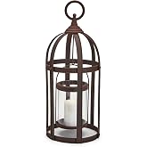 Two's Company Ironworks Vintage Lantern - Iron/Glass