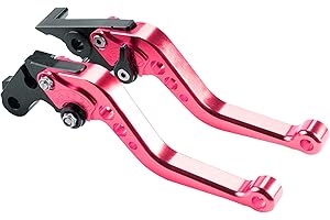 MRELC CNC Brake Clutch Levers Compatible with Honda GROM MSX125 2014-2019 CBR250R 2011-2013 CBR300R CB300F FA 2014-2019 CB400F CB400R 2013-2015 CBR500R CB500F X 2013-2019 Monkey 125 2018-2019,Red
