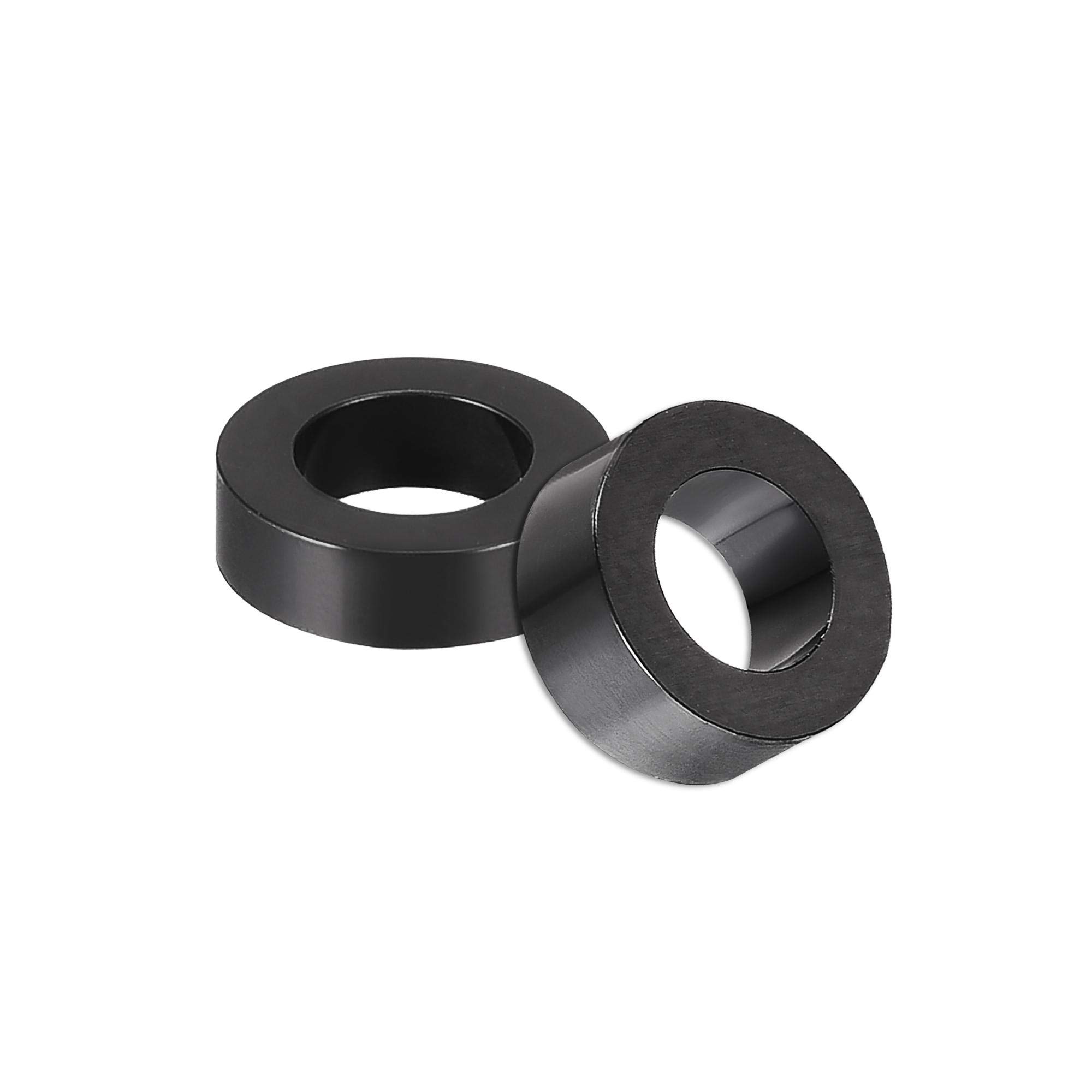 sourcing map Nylon Round Spacer Washer 4.2mm ID 7mm OD 3mm Height for M4 Screws Black 300Pcs