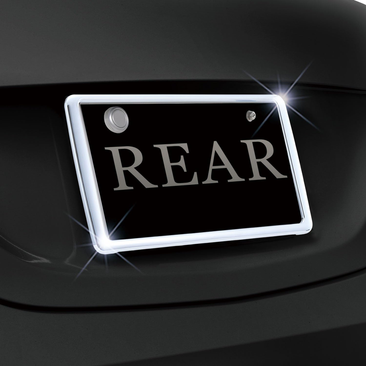 Amazon セイワ Seiwa 車用 ナンバープレートフレーム フロント リアセット クローム K417 車 バイク 車 バイク