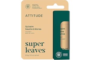 ATTITUDE Baume à lèvres, fabriqué au Canada, origine naturelle, nourrit et protège, beurre de karité, huiles de noix de coco 
